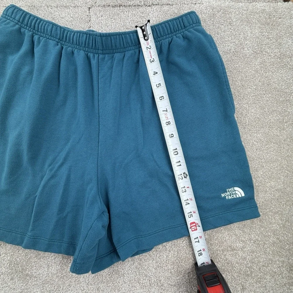 THE NORTH FACE Sweat Shorts Men's Medium Turquoise‎ Fleece Activewear Runner